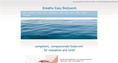 Desktop Screenshot of breatheeasybodywork.com